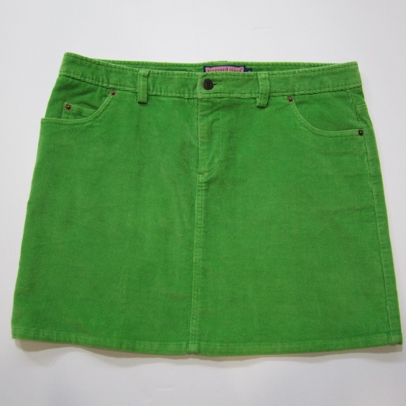 Vineyard Vines Dresses & Skirts - Vineyard Vines Green Corduroy Skirt Sz 10